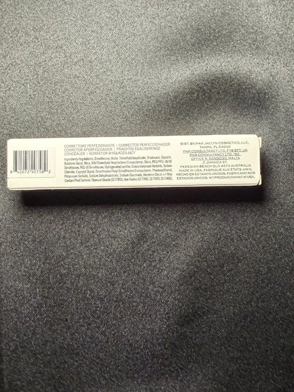 Jaclyn Cosmetics Perfecting Concealer Tan Deep Red 6.7mL .23oz Med-Full Coverage